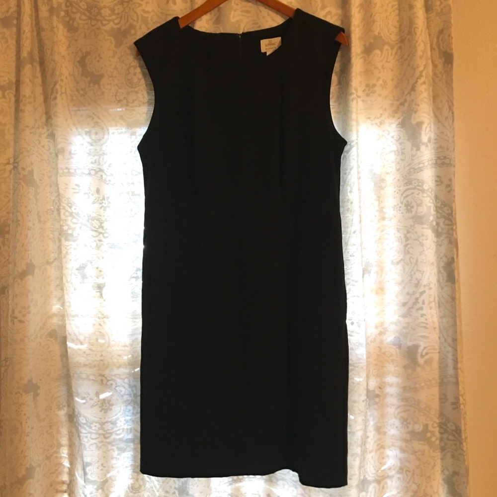 Chico’s so slimming, little black dress.
